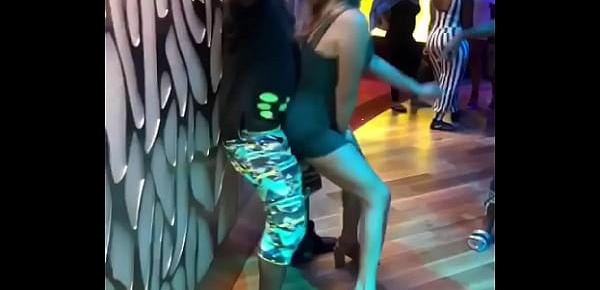  Shy white girlfriend gets owned by black stranger dancing at the club- comment for more